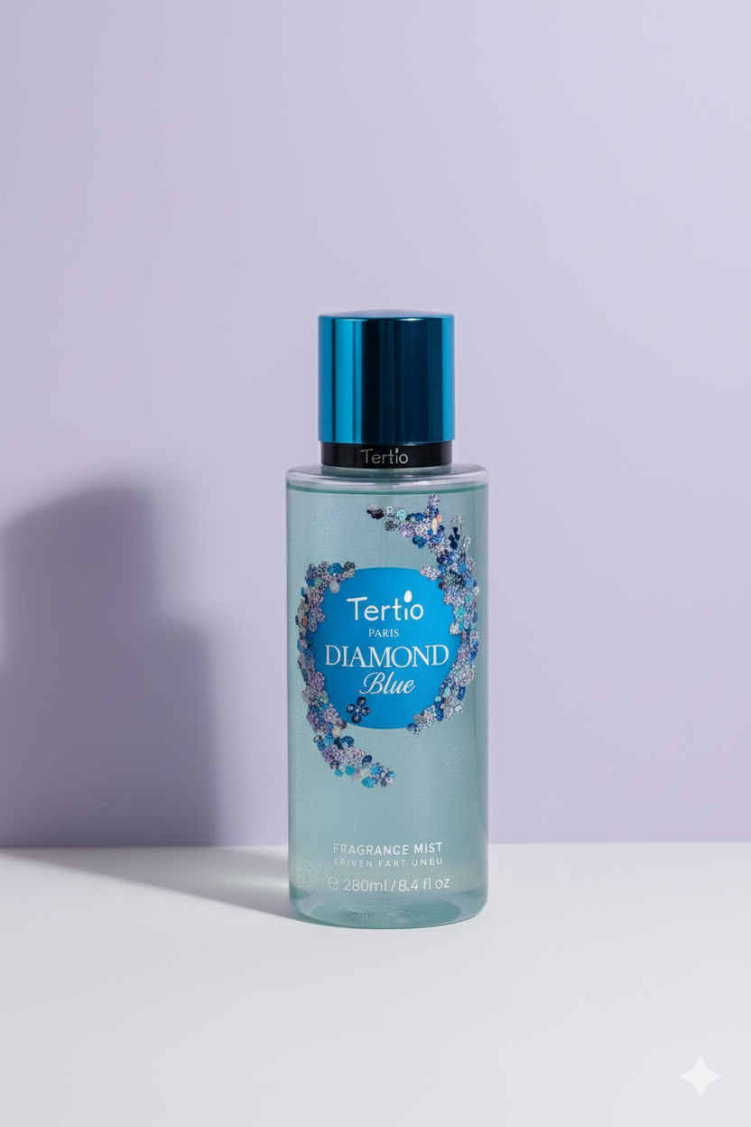Brume huile scintillante parfumée diamond TERTIO
