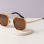 Lunettes doré fumé marron