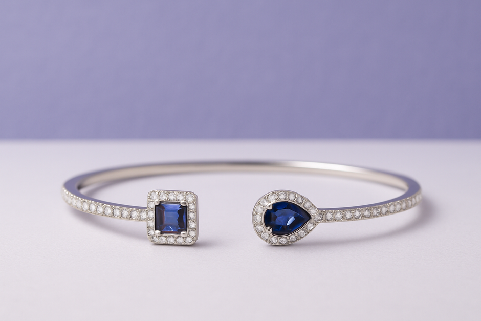 "ARGENTA" Bracelet Jonc acier inoxydable argenté
