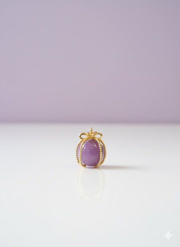 BOKUM Pendentif de kumsite en vermeil or 18k