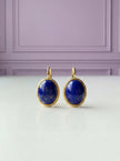 BOLADO Boucle d'oreille lapis lazuli en vermeil or 18k