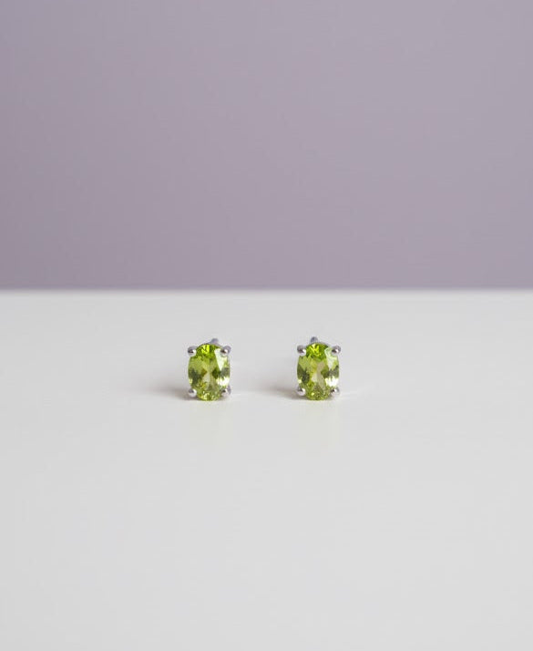 BORI Boucle d'oreille peridot argent