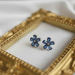 BOTOLO Boucle d'oreille en forme de fleur topaze london argent