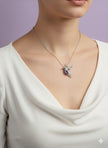 COLIDAD Pendentif colibri argent 925 améthyste