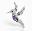 COLIDAD Pendentif colibri argent 925 améthyste