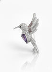 COLIDAD Pendentif colibri argent 925 améthyste