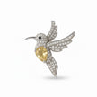 COLIDIA Pendentif colibri en argent 925 citrine