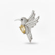 COLIDIA Pendentif colibri en argent 925 citrine