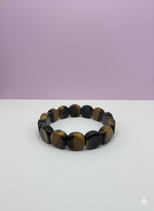 "FAUCONA" Bracelet jonc oeil de faucon ronde