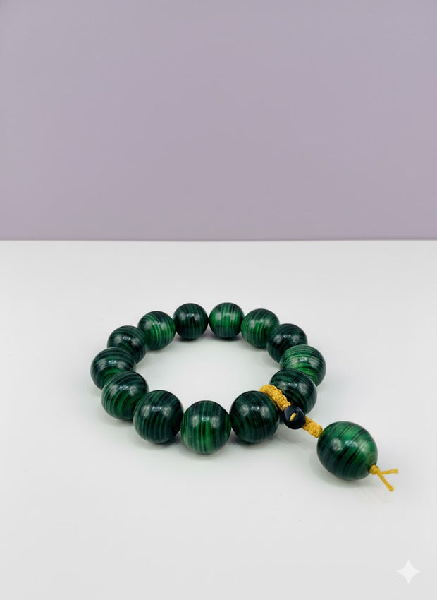 FORE Bracelet en bois vert forêt