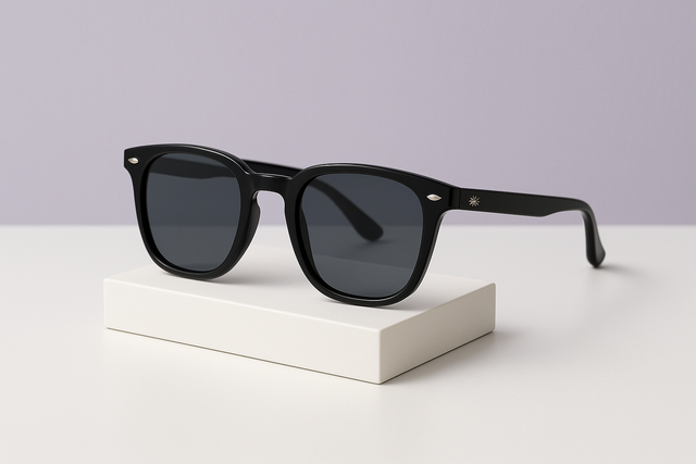 Lunettes noir fumé noir