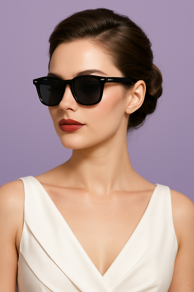 Lunettes noir fumé noir