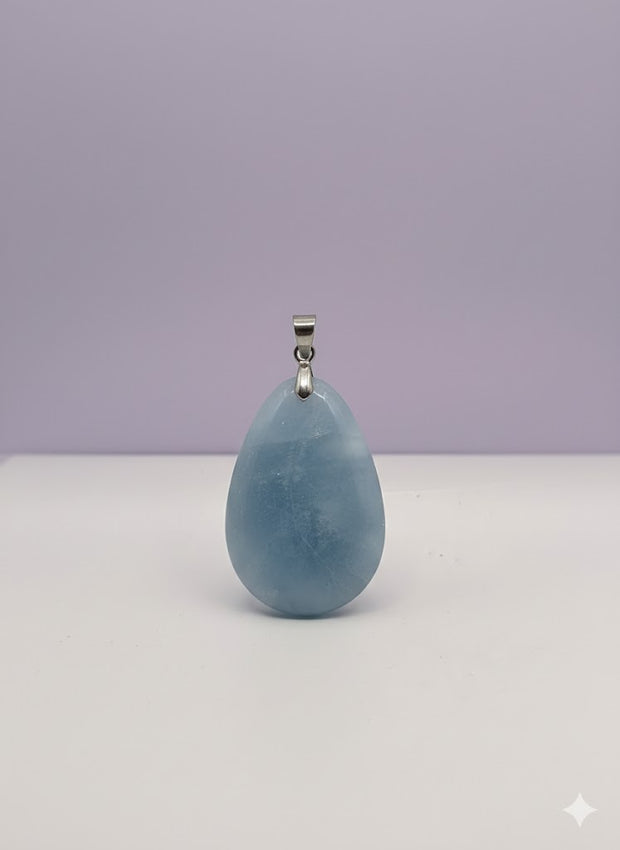 "MARINA" Pendentif goutte aigue marine