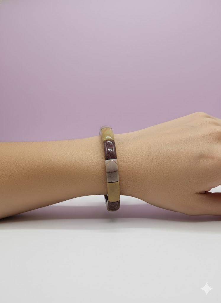 "MOOKA" Bracelet jonc mookaite