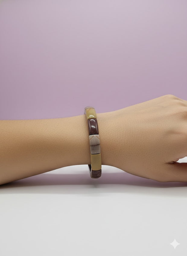 "MOOKA" Bracelet jonc mookaite