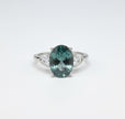 MOUSSA Bague ajustable quartz mousse argent