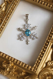 NEITO Pendentif flocon de neige TOPAZE en argent