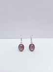 OROLITE Boucle d'oreille lipidolite argent