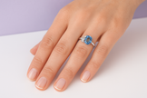 PAPILLO Bague papillon topaze en argent