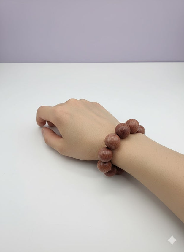 ROSE Bracelet en bois rose
