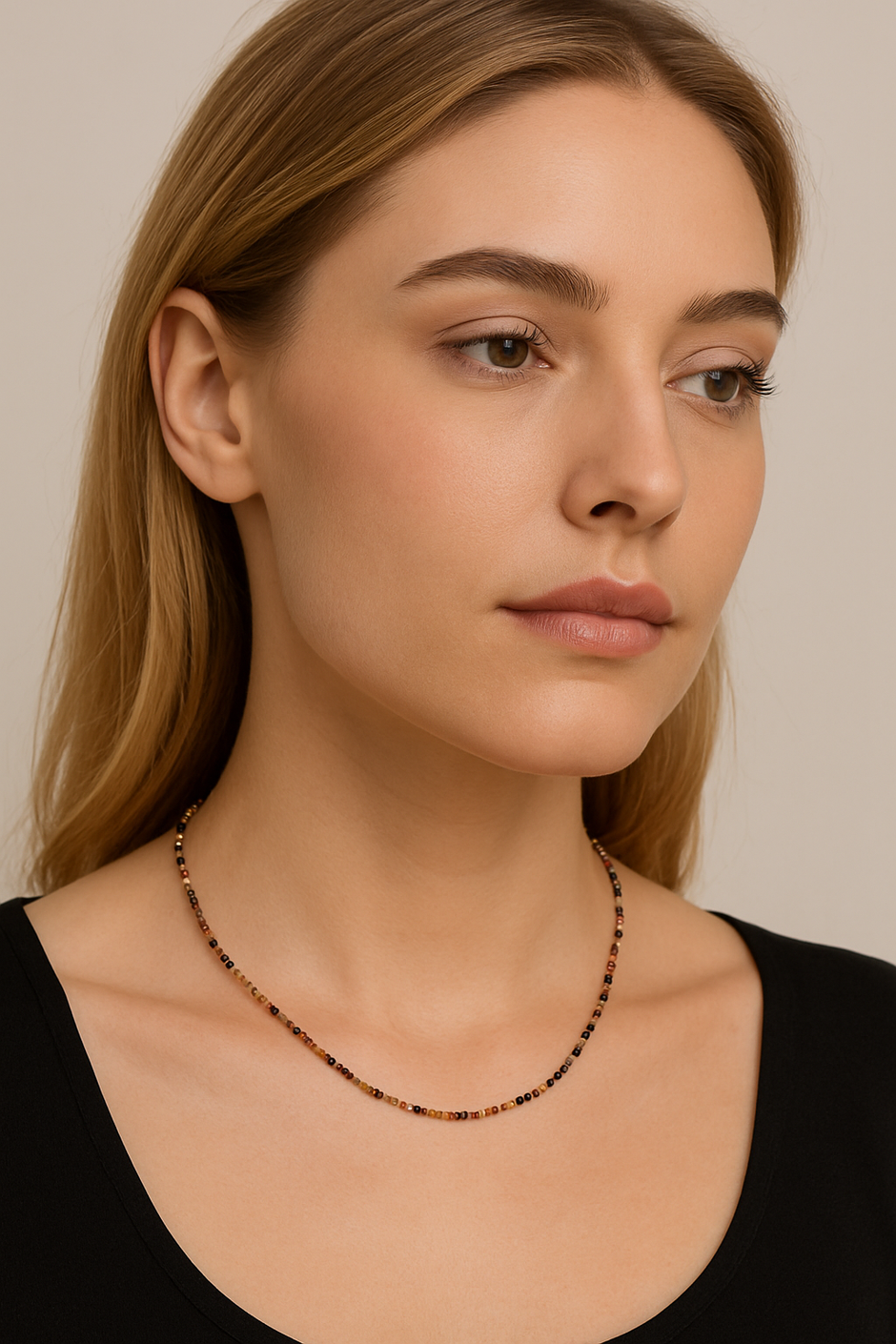 "TOURNA" Collier tourmaline multicolore naturelle