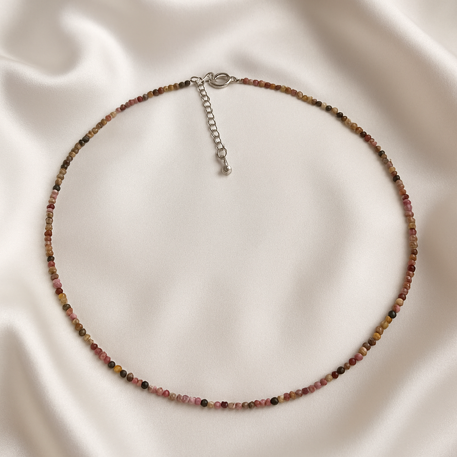 "TOURNA" Collier tourmaline multicolore naturelle