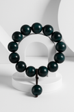 TURQO Bracelet en bois bleu turquoise