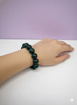 TURQO Bracelet en bois bleu turquoise